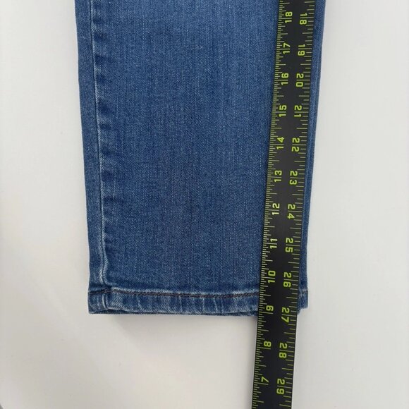 Eileen Fisher High Rise Medium Wash Straight Leg Denim Jeans Womens Size 6 - Picture 10 of 11